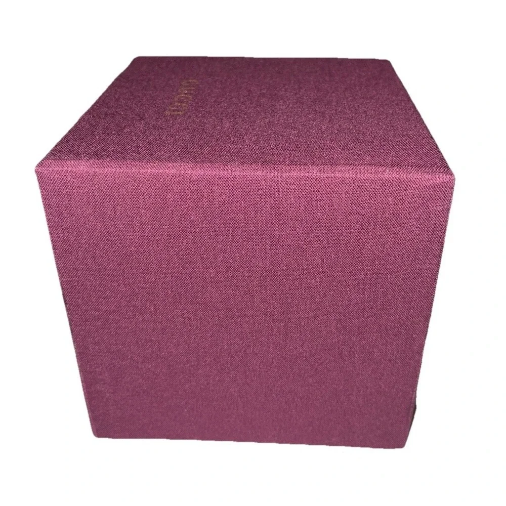 Gucci Gift Box Purple Fabric Green Interior Jewelry 4.7x4.7